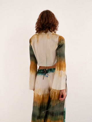 Nala Blouse in Tie Dye Silk