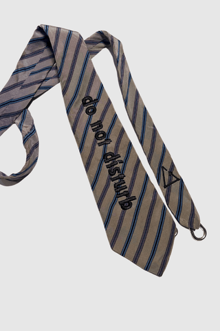 2nd Drop: Vintage Tie Strap "Do not disturb" - Appcycled - Appcycled