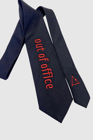 2nd Drop: Vintage Tie Strap "Out of office" - Appcycled - Appcycled