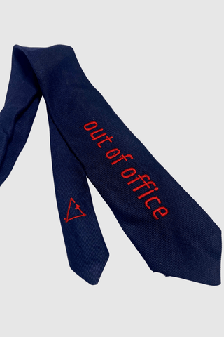 2nd Drop: Vintage Tie Strap "Out of office" - Appcycled - Appcycled