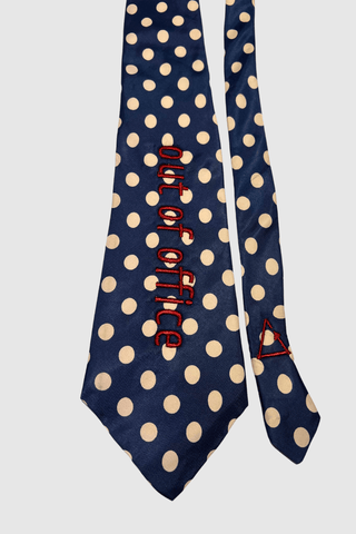 2nd Drop: Vintage Tie Strap "Out of office" - Appcycled - Appcycled