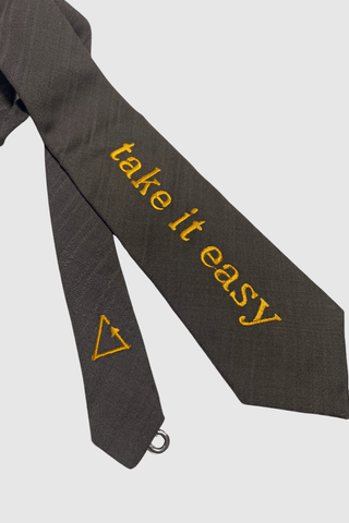 2nd Drop: Vintage Tie Strap "Take it easy" - Appcycled - Appcycled