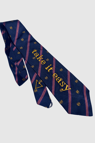 2nd Drop: Vintage Tie Strap "Take it easy" - Appcycled - Appcycled