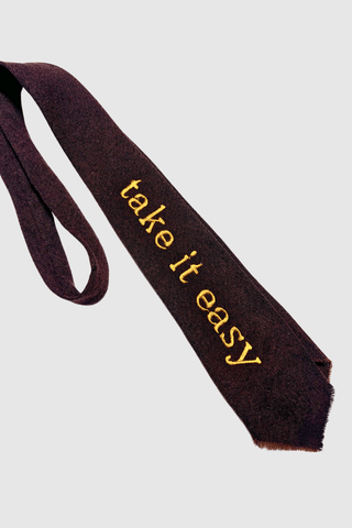 2nd Drop: Vintage Tie Strap "Take it easy" - Appcycled - Appcycled