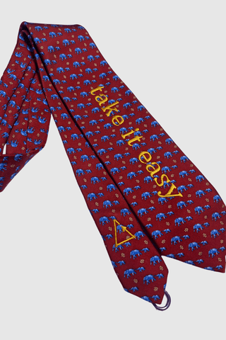 2nd Drop: Vintage Tie Strap "Take it easy" - Appcycled - Appcycled