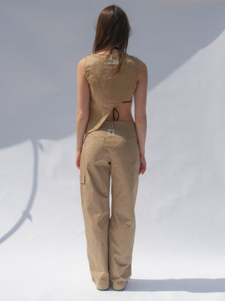 Trousers, back view, versatile, unisex, upcycled, cargo fit