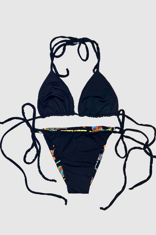 Funky Black Reversible Bikini