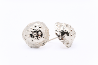 Medusa Stud Earrings-Earrings-A'mmare Jewelry-Silver-Appcycled