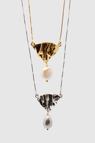 Affiora Necklace with Pearls - A'mmare Jewelry - Appcycled