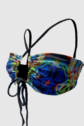 Artistic Multicolor Reversible Bikini - Appcycled - Appcycled