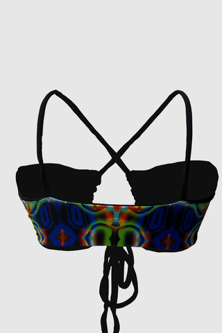 Artistic Multicolor Reversible Bikini - Appcycled - Appcycled