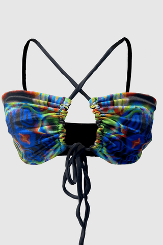 Artistic Multicolor Reversible Bikini - Appcycled - Appcycled
