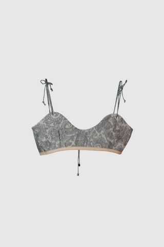 bralette paisley silk green giglio tigrato