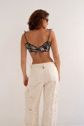 bralette zebra giglio tigrato