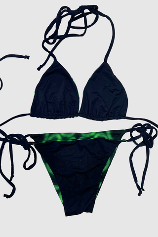 Envy Green Reversible Bikini - Appcycled - Appcycled