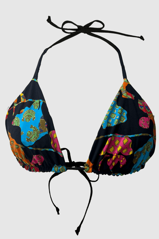 Funky Black Reversible Bikini - Appcycled - Appcycled