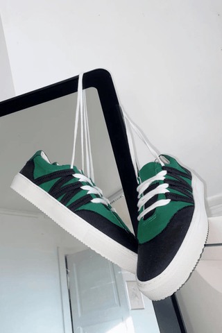 Green with White sole Phoenix Sneaker -Vaer- Appcycled