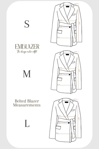 Grey Line Blazer -Emblazer- Appcycled