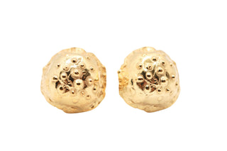 Medusa Stud Earrings-Earrings-A'mmare Jewelry-Gold-Appcycled