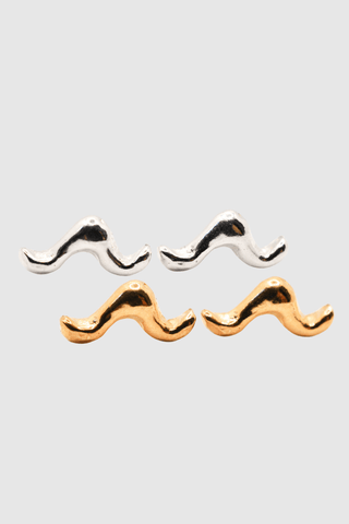Onda Stud Earrings - A'mmare Jewelry - Appcycled