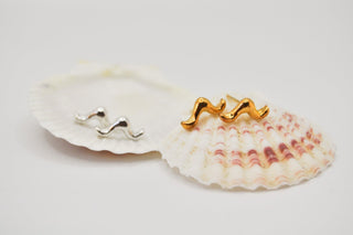 Onda Stud Earrings - A'mmare Jewelry - Appcycled