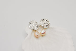 Ostrica Drop Earrings with Pearls - A'mmare Jewelry - Appcycled