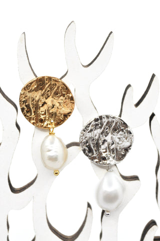 Ostrica Drop Earrings with Pearls - A'mmare Jewelry - Appcycled