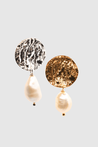 Ostrica Drop Earrings with Pearls - A'mmare Jewelry - Appcycled