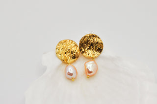 Ostrica Drop Earrings with Pearls - A'mmare Jewelry - Appcycled