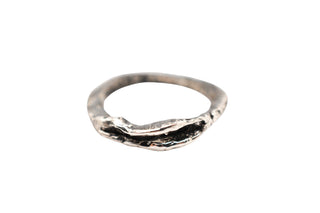 Valva Ring-Ring-A'mmare Jewelry-Burnished Silver-8 (48)-Appcycled