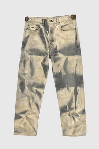 Vintage handpainted Jeans Pants -Urees- Appcycled