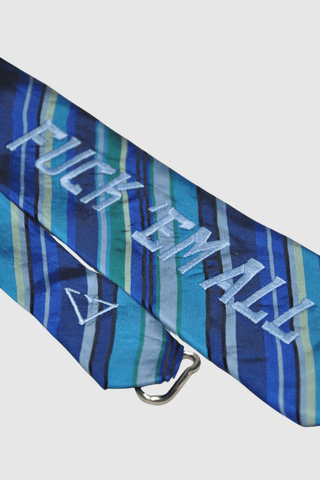 Vintage Tie Strap "Fuck 'em all" -Appcycled- Appcycled